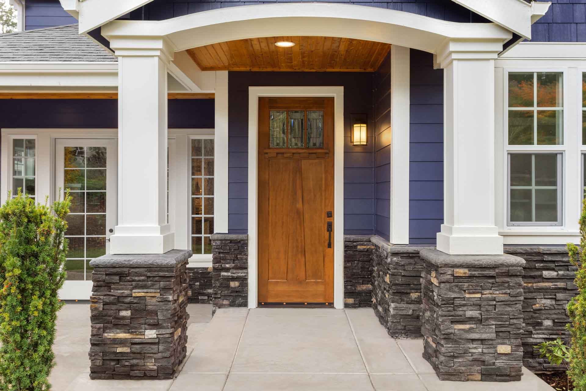 Newly installed front door