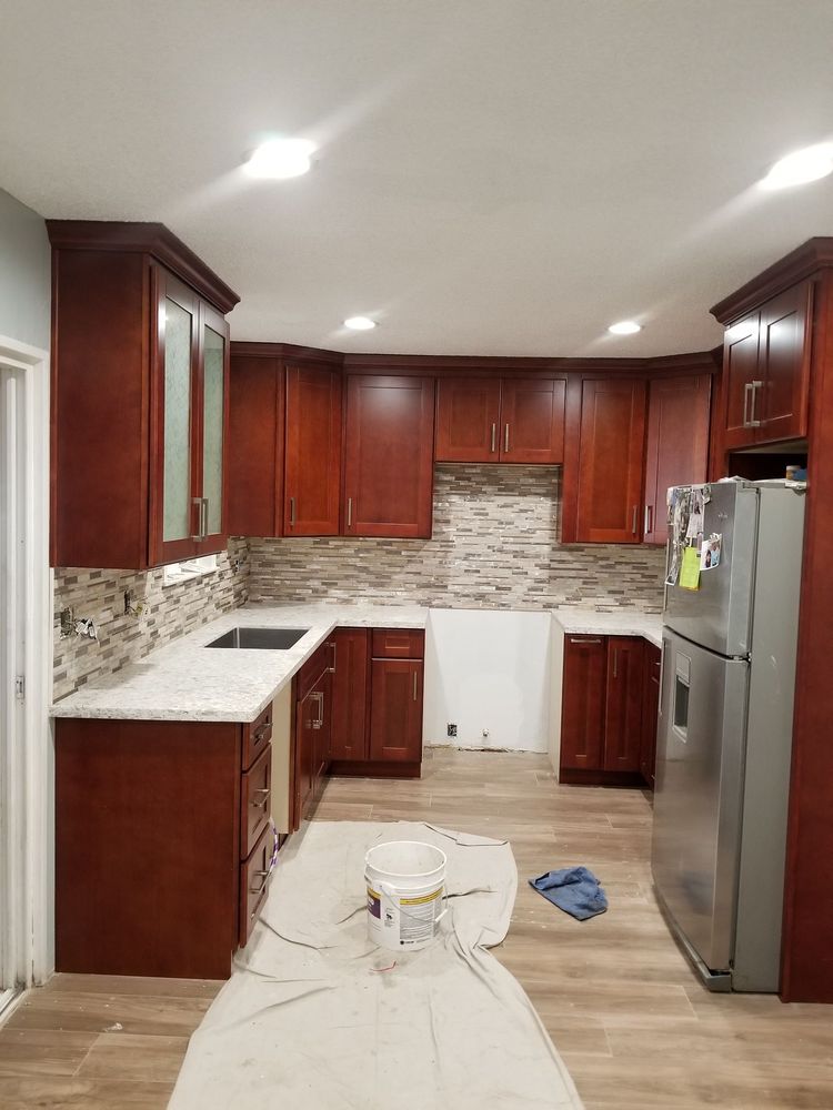 In-progress kitchen remodel in San Jose home